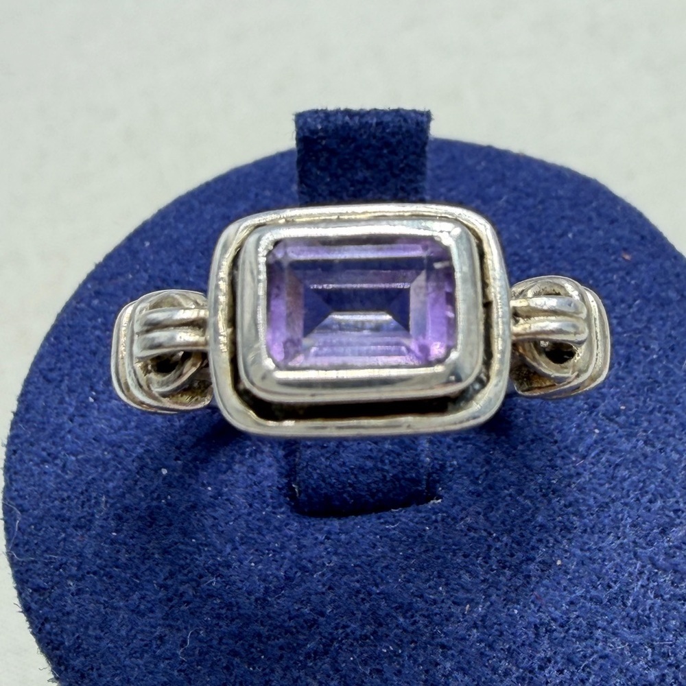 ⬇️⬇️ Silpada 925 sterling ring Amethyst size 7 Misty Morning #8STR
